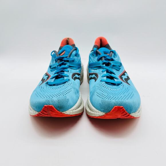 Saucony Triumph 20 Womens 9 Blue Running Shoes Sneakers Athletic Gym Trainers - Picture 6 of 9